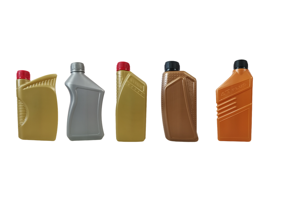 plastic oil bottles